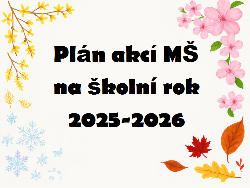 Plán akcí na školní rok 2025-2026
